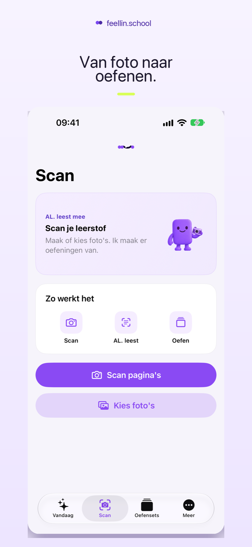 Lesstof scannen in de iPhone-app